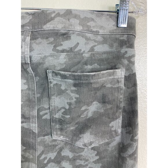 Spanx Womens Gray Camo jeggings size Large Skinny Pull on Stretch Classic - Picture 16 of 16